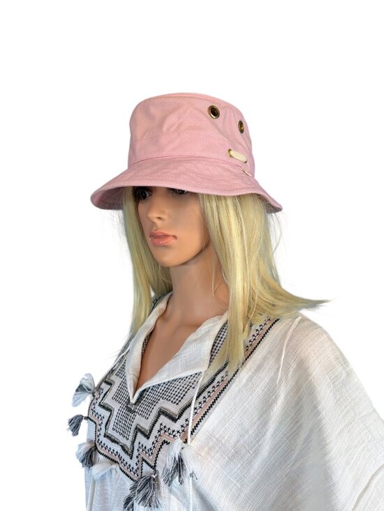 NWOT Tilley The Iconic T1 Bucket - Light Pink 7 1/2 60cm Large New - Picture 5 of 16